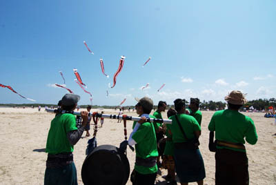 Balinese Kite green troupe :)