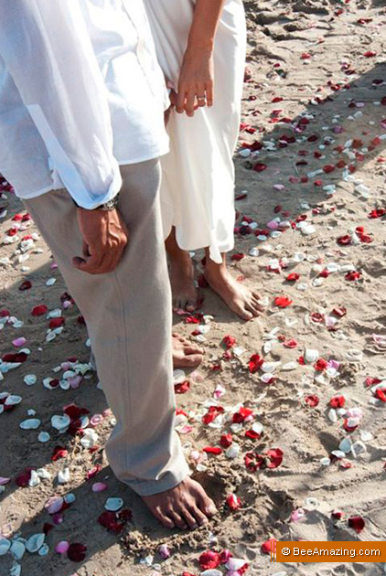 Bali barefoot wedding at Kelan Beach, South Kuta, Bali