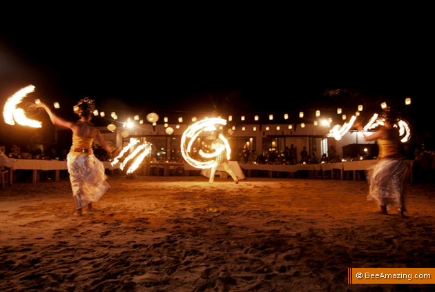 Fire dance, Wali Beach Cafe, Kelan Beach