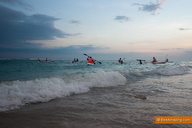 Kayaking on Pandawa Beach, Bali