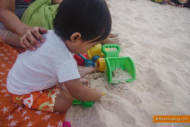 Geo playing sands Pandawa Beach