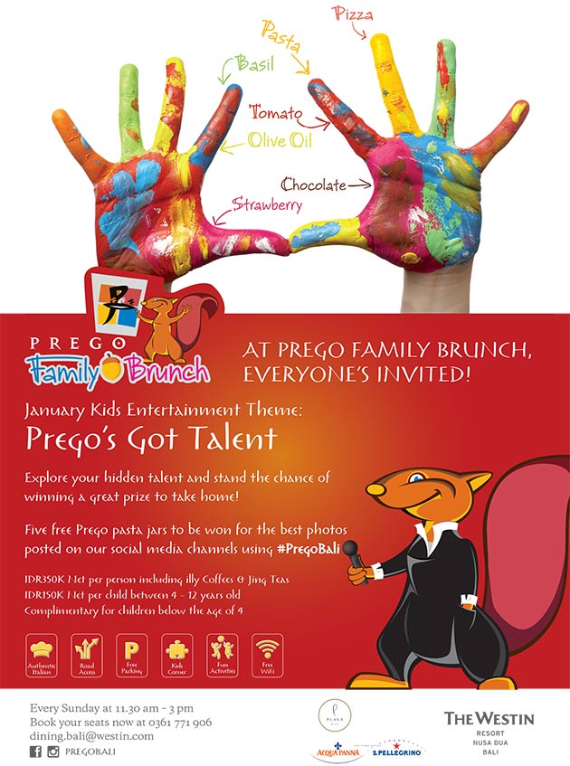 Prego's Got Talent in January 2014 at Westin Resort, Bali